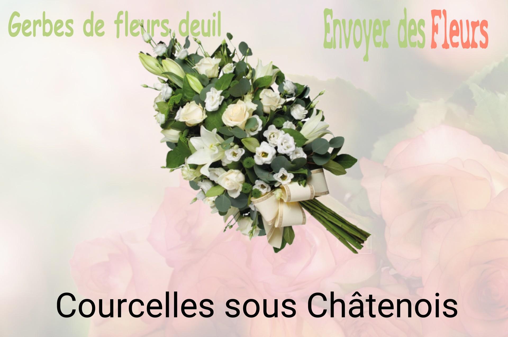 Gerbe de fleurs de deuil livrée à Courcelles-sous-Châtenois